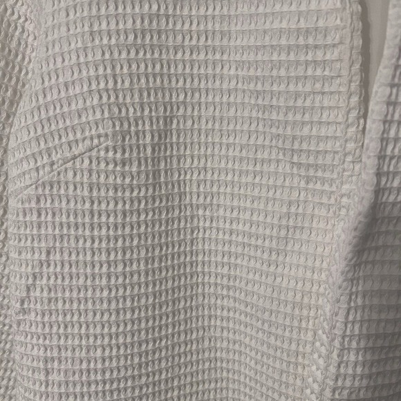 Dialogue Womens Blazer Jacket white Textured QVC Lined s 100% cotton NWOT Size M - Picture 10 of 10